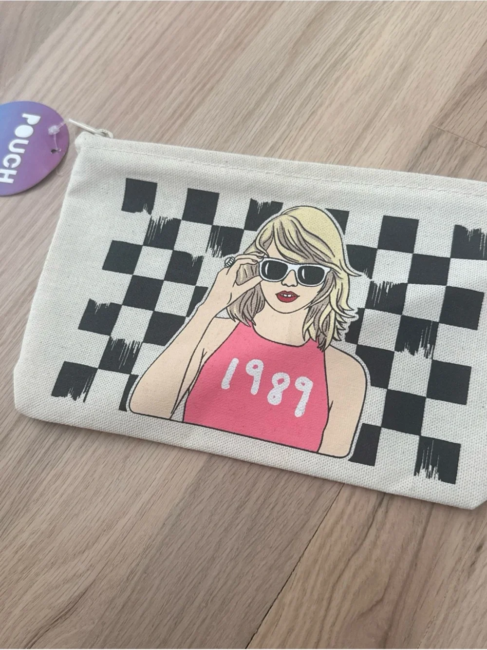 NWT Taylor Swift 1989 Canvas Make Up Bag Sunglasses By The Found